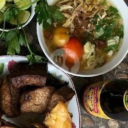 Soto Ayam + Nasi. menu Soto Kadipiro, Kasihan