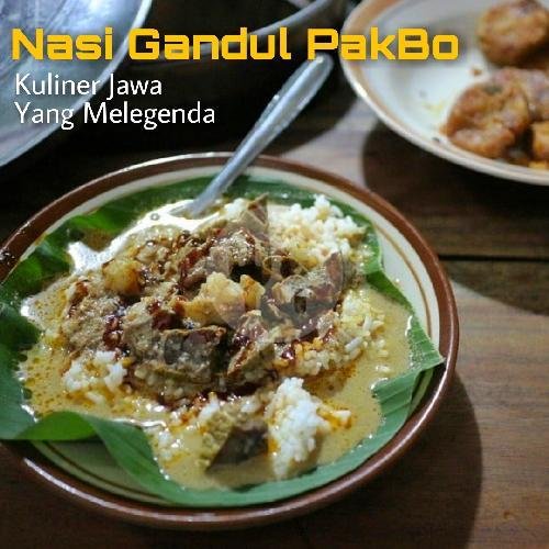 Nasi Gandul Ati sapi menu Nasi Gandul Pak Bo, Condong Catur