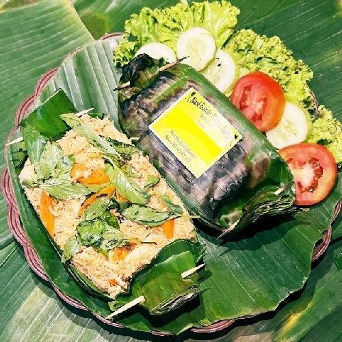 Nasi Bakar Isi Ati Ampela menu Nasi Bakar Mama Santi, Haji Achyar