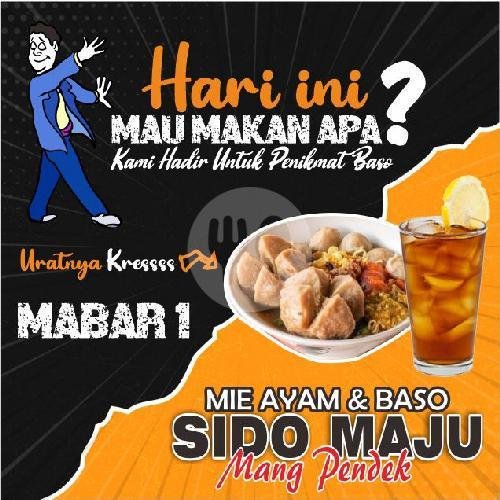 PAKET 1 menu Bakso Sido Maju Mang Pendek, Lemahwungkuk