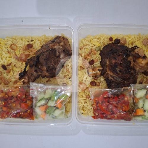Nasi Kebuli Kambing Tampah Ektra Nasi 300gr menu Warung Kebuli Al-Hayat, Pinang