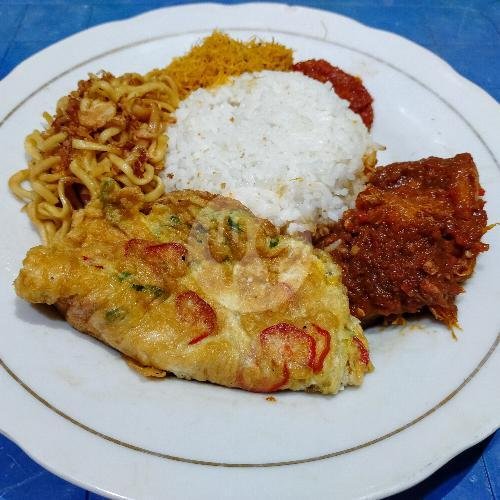 Nasi Campur Sarden Tongkol menu Nasi Campur MM Bu Mimin Lawang Seketeng, Genteng