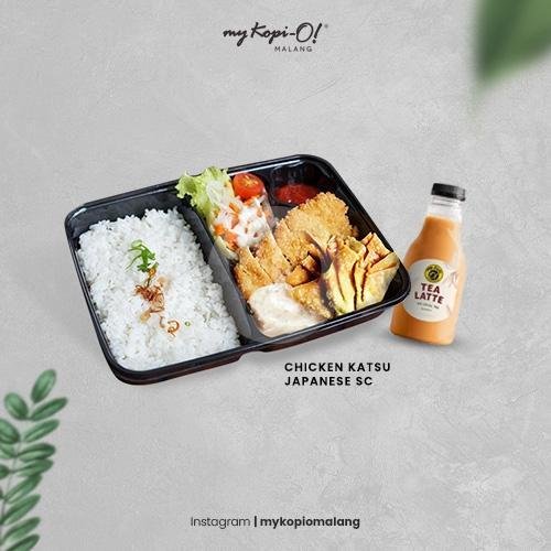 Bento Ayam Asam Manis + Latte 250 ml menu My Kopi-O Indonesian Bistro Malang