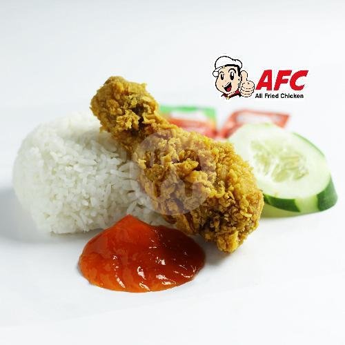 HEMAT Original Paha Bawah + NASI menu AFC - Ali Fried Chicken, Mojosari