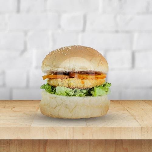 Burger Chicken + Cheese Slice menu Burger & Roti Bakar Bandung Gardoe, Balekambang