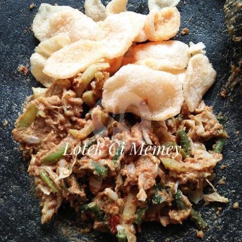 Lotek Matang + Lontong + Tahu menu Lotek Ci Memey, Pagarsih