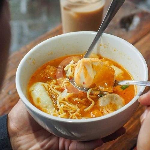 Seblak Aduhayy Free Orange Juice menu Seblak Basah Teh Neng, Singosari