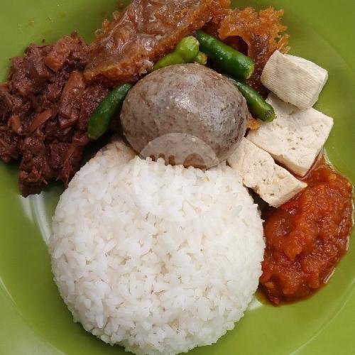 Nasi Komplit + Telur Opor menu Nasi Gudeg Dan Ayam Goreng Supratman, Jamuju