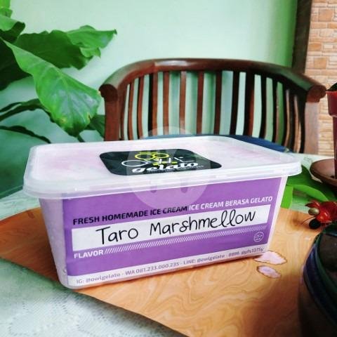 Ice Cream Vanilla Oreo Beng (BigBox 1L) menu Owl Gelato Ice Cream Soehat, Lowokwaru