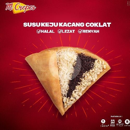 Crepes Kacang Pisang Coklat Susu menu M Crepes, Sawahan