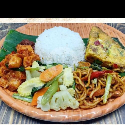 Nasi Campur menu 51 Masakan Rempah Wangi, Jalan Balai Desa Podo KDW