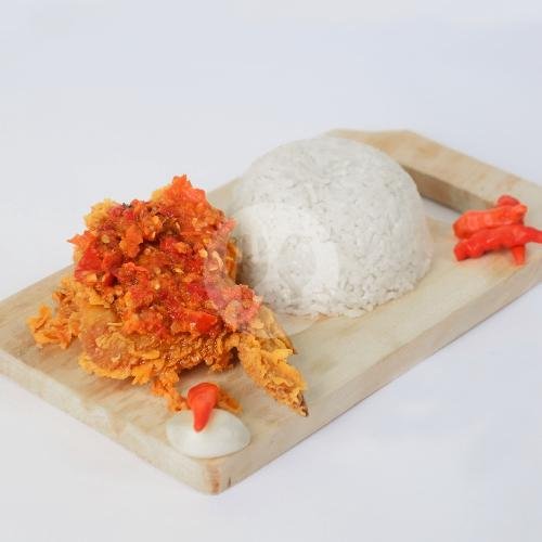 Nasi + Paha Bawah Geprek menu Ayam Geprek Njep, Bekasi Selatan
