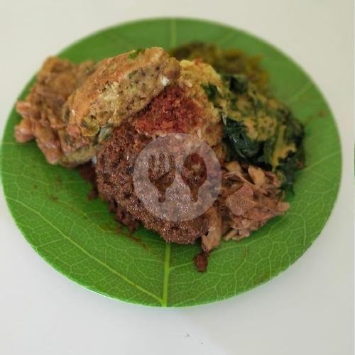 Nasi Telor Dadar+Rendang Daging menu Masakan Padang Uda Ali, Dukuh Pakis