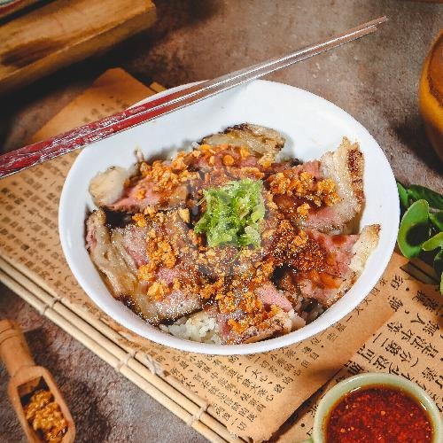 Poached Chicken Rice Set menu Wancan, Fatmawati