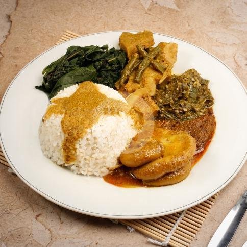Babat Sapi - Bungkus menu Masakan Padang Duta Minang, Sudirman