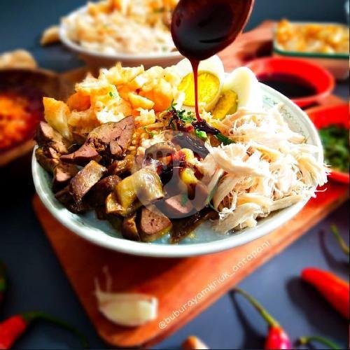 Ati Ampela menu Bubur Ayam Kriuk, Antapani