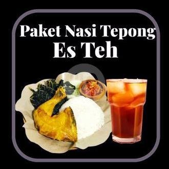 Paket Nasi Tepong Es Teh menu Ayam Penyet Sambal Joss Mbak Rahma, Delanggu