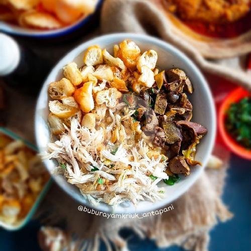 Bubur Ayam Komplit menu Bubur Ayam Kriuk, Antapani