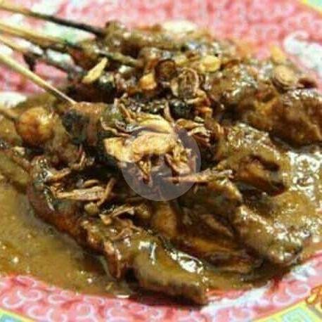 Sate Kambing Polos 10 Tusuk Bumbu Kacang menu Sate Gule Holis H. Roni, Bandung Kulon