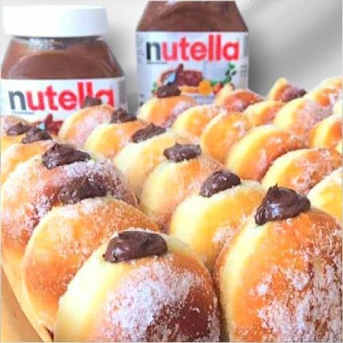 ( 6 Pcs ) Bomboloni Strawberry Cream menu Donat cantik i-kiss