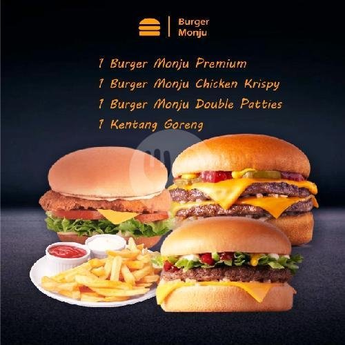 Combo Burger Monjoe menu Burger Monjoe, Bojong Koneng