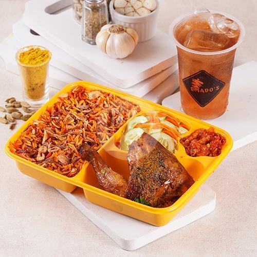 1 Ekor Ayam Nasi Biryani menu Emados Shawarma, Tembalang Semarang