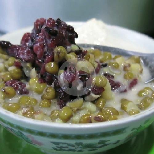 Kacang Ijo + Ketan Hitam ( Hangat ) menu Es Kacang Ijo Dan Ketan Hitam (Pak Mustari), Rungkut