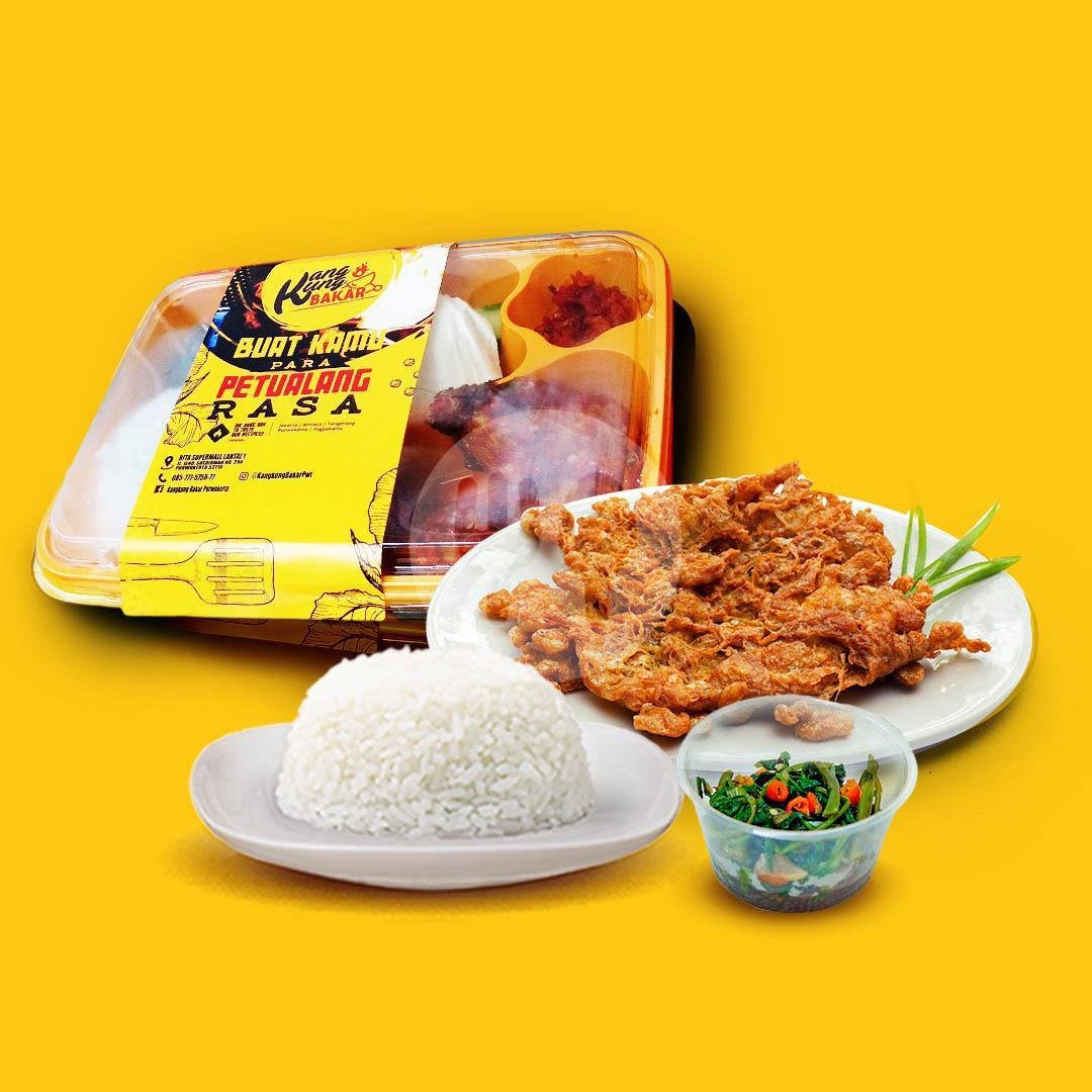 Paket Telor Enak menu Kangkung Bakar Tegal, Rita Supermall Tegal