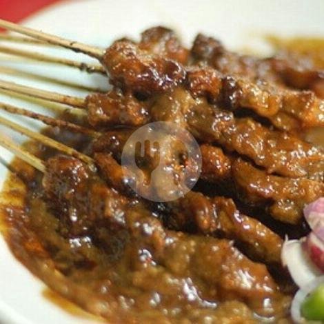 Ayam 10 Tusuk B.Kacang Mix Kulit menu Sate Ayam & Kambing Tigo Bersaudara, Sunter