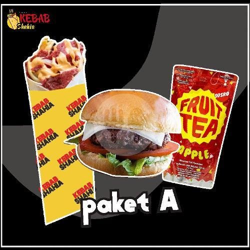 Burger Single With KEJU menu Kebab & Burger Shahia