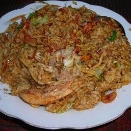 Nasi Godog menu Bakmi Slemania Pusat, Wadas
