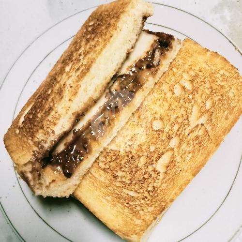 Roti Bakar Spesial Telor Corned menu Roti Bakar Wiwied, RS Fatmawati
