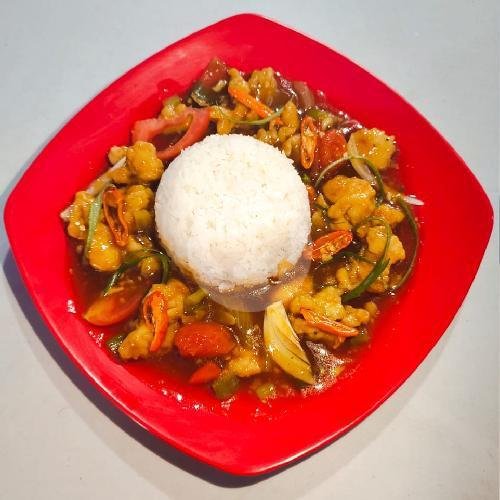 Nasi Ayam Rica Rica menu Nasi Goreng Mledak, Taman Radio Dalam