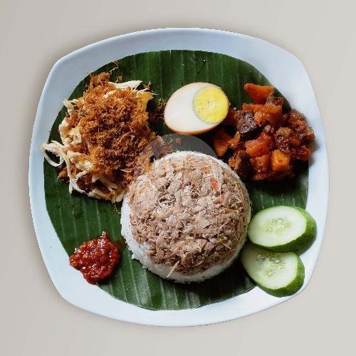 Nasi Megono Nangka Komplit Rendang menu Mlinjo Cafe & Resto, Tomang