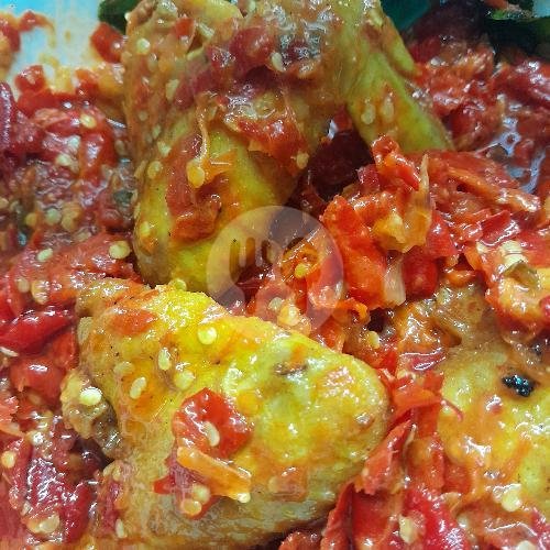 Nasi Udang Balado Komplit menu RM Saga Masakan Padang, Bungursari