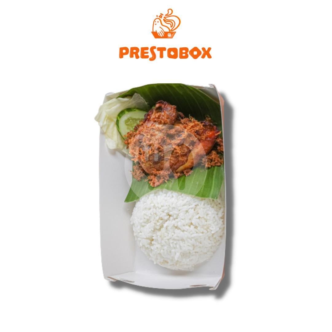 Nasi Putih menu Ayam Tulang Lunak Prestobox, Condongcatur
