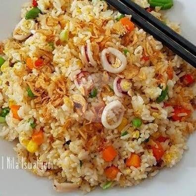 Nasi Goreng Pete menu Nasi Goreng Kambing Ortega, Kramat Sentiong