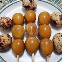 Sate Ampela menu Bubur Ayam Istimewa Simprug Pak Bakir, Simprug Golf 2