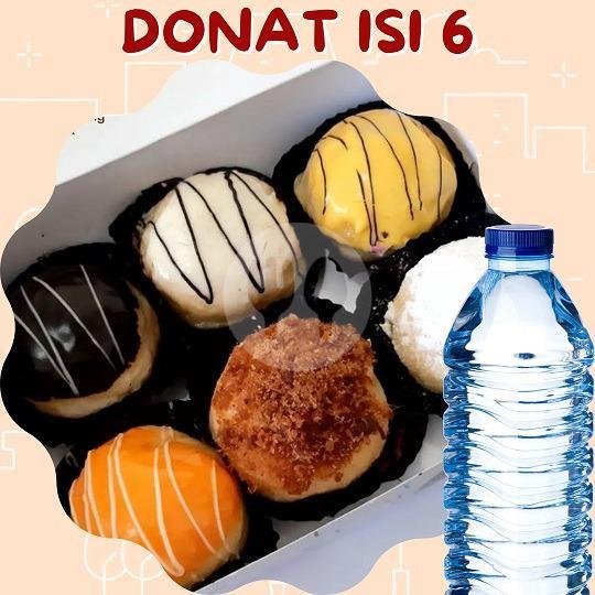 Donat Kentang Isi 12 + Air Mineral menu Mooi Donat, Sumbersari