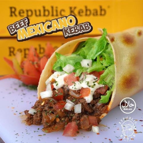 Zuper Beef Kebab (Big) menu Republic Kebab Premium, Tegal Alur