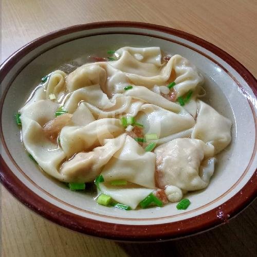 tahu tek tanpa telur menu Pangsit Mie Ayam Jakarta sidomoro Pak Yanto, Tambak Jati