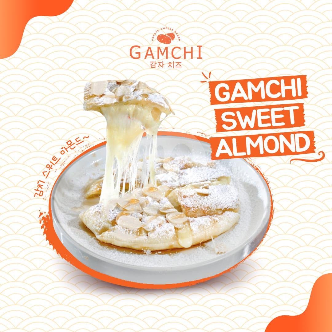 Gamchi Sweet Almond menu Gamchi Potato Cheese Bread, Mall Kota Kasablanka