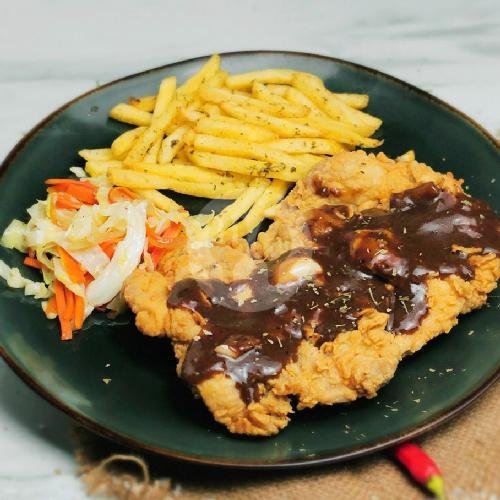 Grilled Chicken Steak Set menu Bulaf Cafe, Cilandak