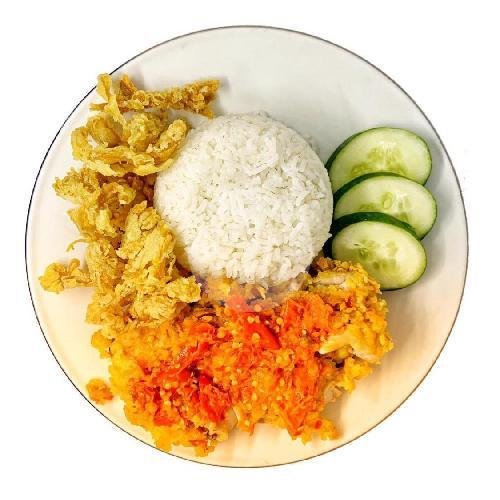 Ayam Geprek + Kol Goreng + Nasi menu Ayam Geprek Bu Rini 6, Candi Gebang