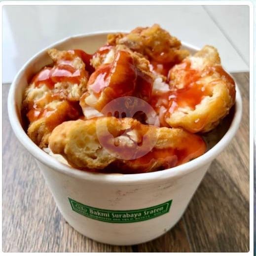 Bakso Campur + Es Teh menu Bakmi Surabaya, Adi Sucipto