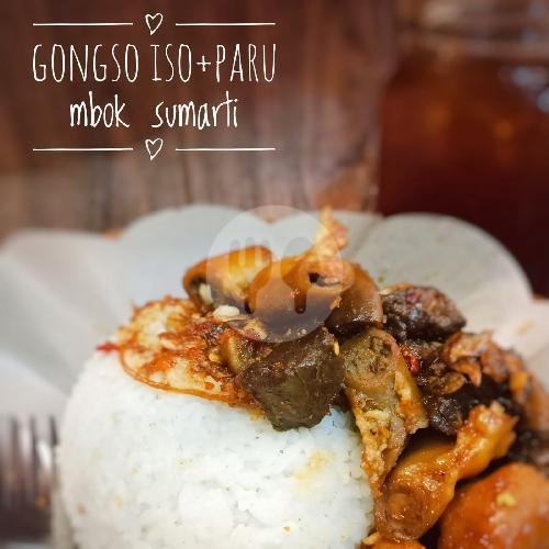 Gongso iso sapi menu Gongso Babat Mbok Sumarti, Kelud Barat 3