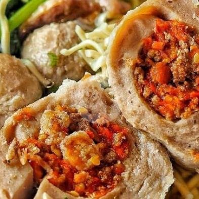 Mie Ayam Bakso Petir (selera Pedas) menu Bakso Beranak Mbak Evi, Delanggu