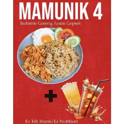 Nasi Ayam Geprek Keju menu Si Geprek Mank Abu, Astana Anyar