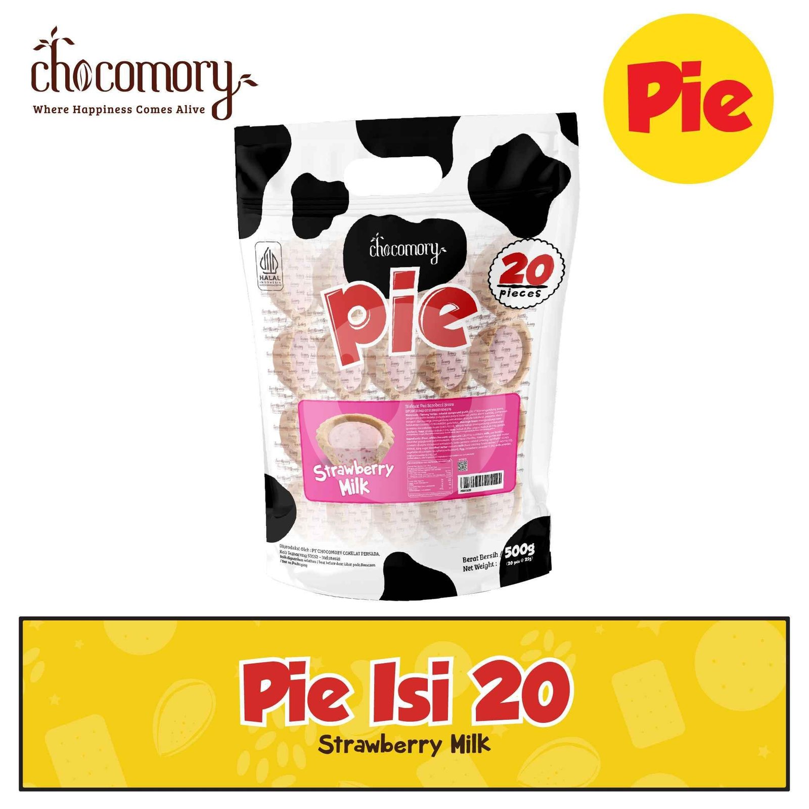 Chocomory Chocolate Pie Isi 20 menu Tiramisusu by Chocomory, Buah Batu