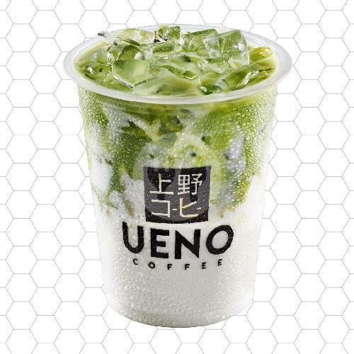 Iced Matcha Latte menu Ueno Coffee, Pahlawan